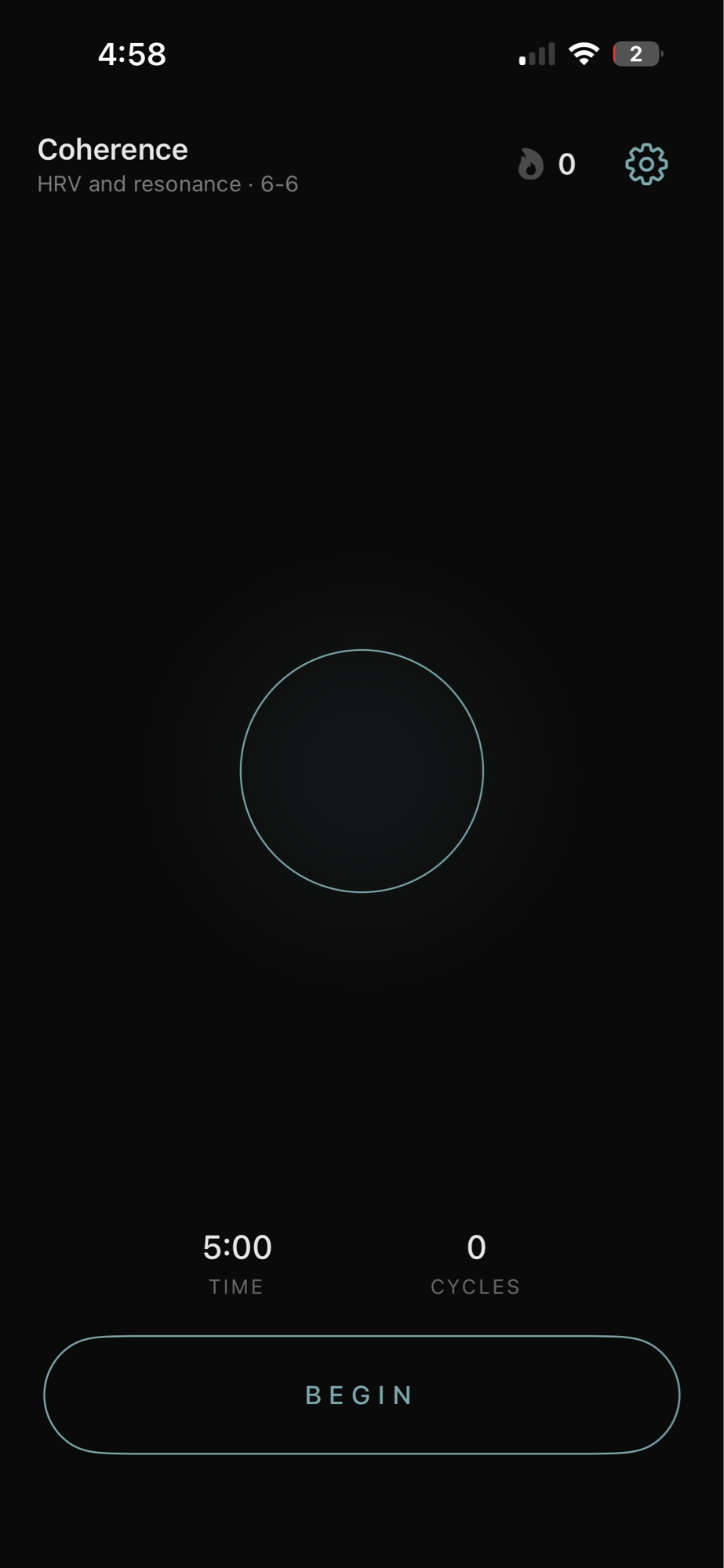 Coherence iOS home screen